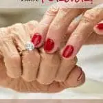 Elderly Woman Showing Her Moissanite Heirloom Ring