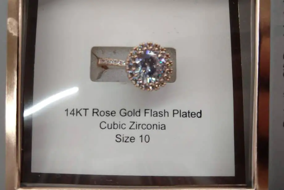 14K Gold Plating That was Flash Plated on a Ring